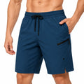Costume da bagno uomo taglia M in tessuto sintetico blu navy con tasche e coulisse